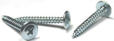 #8 x 1 5/8' Fine Drywall Screws/Phillips/Modified Truss Head/Steel/Zinc / 3000 Pc. Carton