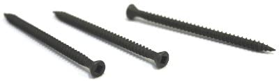 #6 x 1 5/8' Fine Drywall Screws/Square/Trim Head/Steel/Black Phos / 5000 Pc. Carton