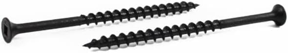 #8 x 1 1/2' Coarse Drywall Screws/Square/Bugle Head/Steel/Black Phos / 2,000 Pc. Carton