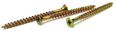 #6 x 1 5/8' Coarse Drywall Screws/Phillips/Bugle Head/Steel/Zinc Yellow / 5000 Pc. Carton