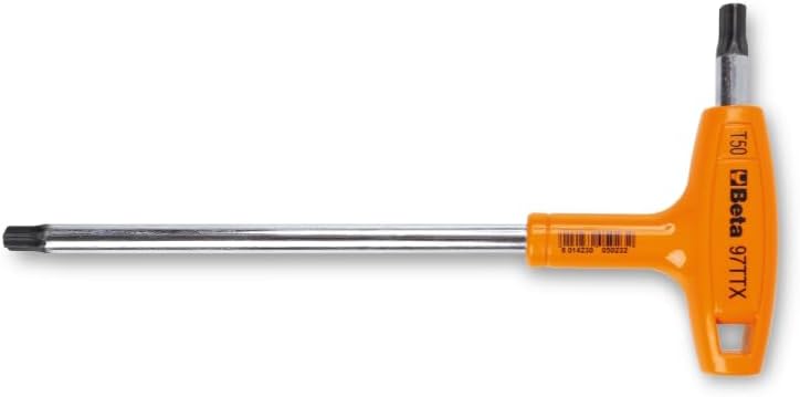 Beta 97TTX Set of 11 Torx Star T-Handle Hex Key Wrenches | High Torque Ergonomic Allen Wrench with Dual Torx Tips | Drop Prevention Hole | Storage Rack | Industrial Strength | Made in Italy