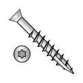 Generic 7-10X1 5/8 6 Lobe Trim Head Drywall Screw Fine Thread Type 17 18-8 Stainless Steel - ECS-0726YTFT188