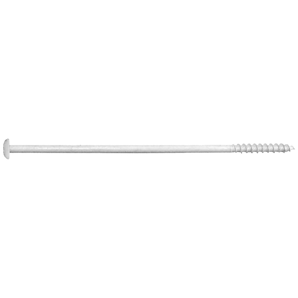Jake Sales #14 x 7 Ceramic Coated Torx/Star Drive Gutter Screws for Fastening Gutters to Wood - T-30 Drive Head - White Exterior - 50 Count Box Case - 500 Screws