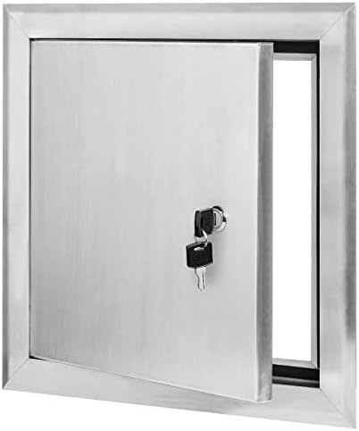 Premier 22x22 Universal Aluminum Access Panel Door with Keyed Latch, Insulated for Exterior Application Use, Wall or Ceiling Mounted for Drywall, Plumbing, Electrical, 2400 Series