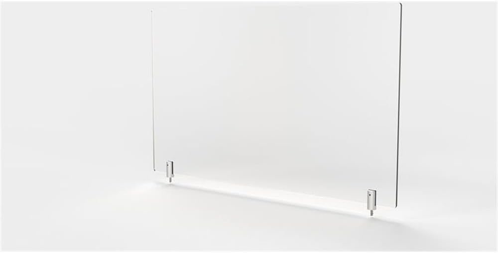 Pemberly Row Plastic Partition Extender, 18' x 36' Frosted White, Thermo-Plastic Panel, Light Diffusion, Screw Mount, Compatible with Square Edge Partitions, Office Privacy Divider