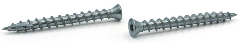 #7 x 1 5/8' Fine Drywall Screws/Six-Lobe (Torx) / Trim Head / 18-8 Stainless Steel/Type 17 Point / 3000 Pc. Carton