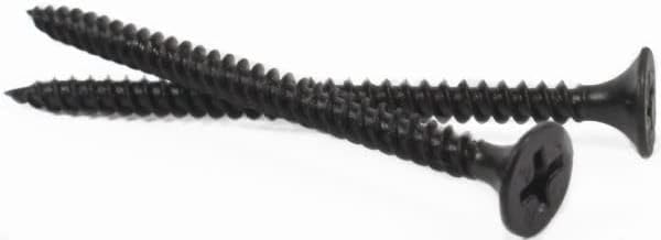 #6 x 1 1/2' Fine Drywall Screws/Phillips/Bugle Head/Steel/Black Phos / 5,000 Pc. Carton