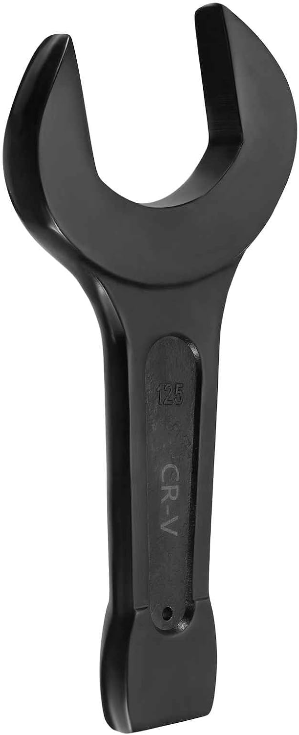 HARFINGTON Open End Striking Wrench 125mm Metric CR-V Steel Single Open Spanner Baking Paint U Shape Head Wrench Hand Tool for Mechanical Automotive Repair