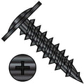 8X1 5/8 Phillips Modified Truss Head Fine Thread Drywall Screw Fully Threaded Black Oxide (Pack Qty 3,000) BC-0826YPMB by Shorpioen