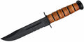 KA-BAR KB1219 Army Serrated W/Leather Sheath