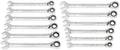 GEARWRENCH 12 Piece 90-Tooth 12 Point Metric Reversible Ratcheting Wrench Set with Wrench Roll | 86628