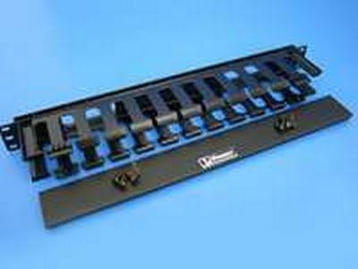 Panduit PatchLink Horizontal Cable Manager - Cable management panel - black - 1U