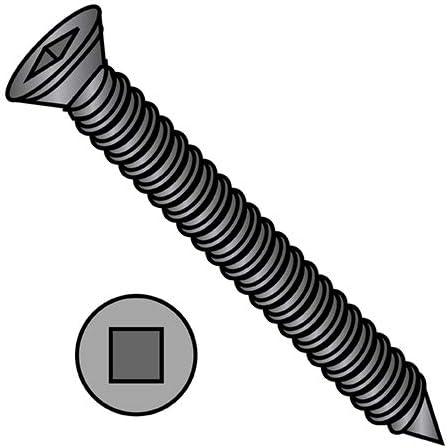6-18X1 5/8 Square Recess Trim Head Drywall Screw Fine Thread Black Phosphate (Pack Qty 5,000) BC-0626YQFT By Shorpioen