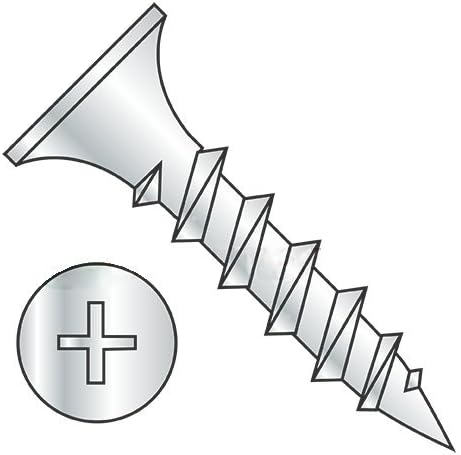 #6-9 x 1 5/8' Drywall Screws, Steel, Bugle Head, Phillips Drive, Full Thread (Quantity: 5000 pcs)