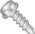 #10-16 x 1 1/2' Self Drilling Screws, Hardened Stainless Steel 410, Indented Hex Washer, Unslotted, #3 Point, Type BSD, Full Thread (Quantity: 500 pcs)