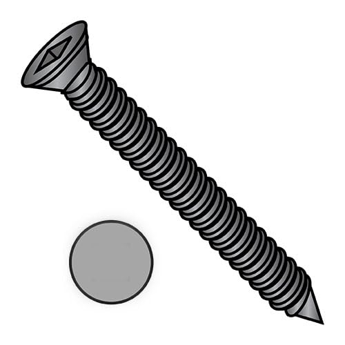 Generic 6-18X1 5/8 Square Drive Trim Head Drywall Screw Fine Thread Black Phosphate - ECS-0626YQFT