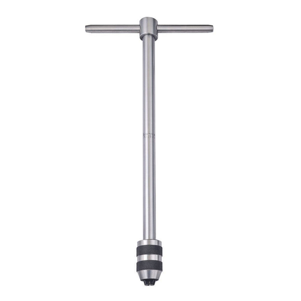 Starrett T-Handle Tap Wrench - Ideal for Holding Taps, Drills, Reamers and Small Tools - 1/4-1/2' Capacity Tap Size, 13' Body Length, 3/16-5/16' Square Shank - 93F