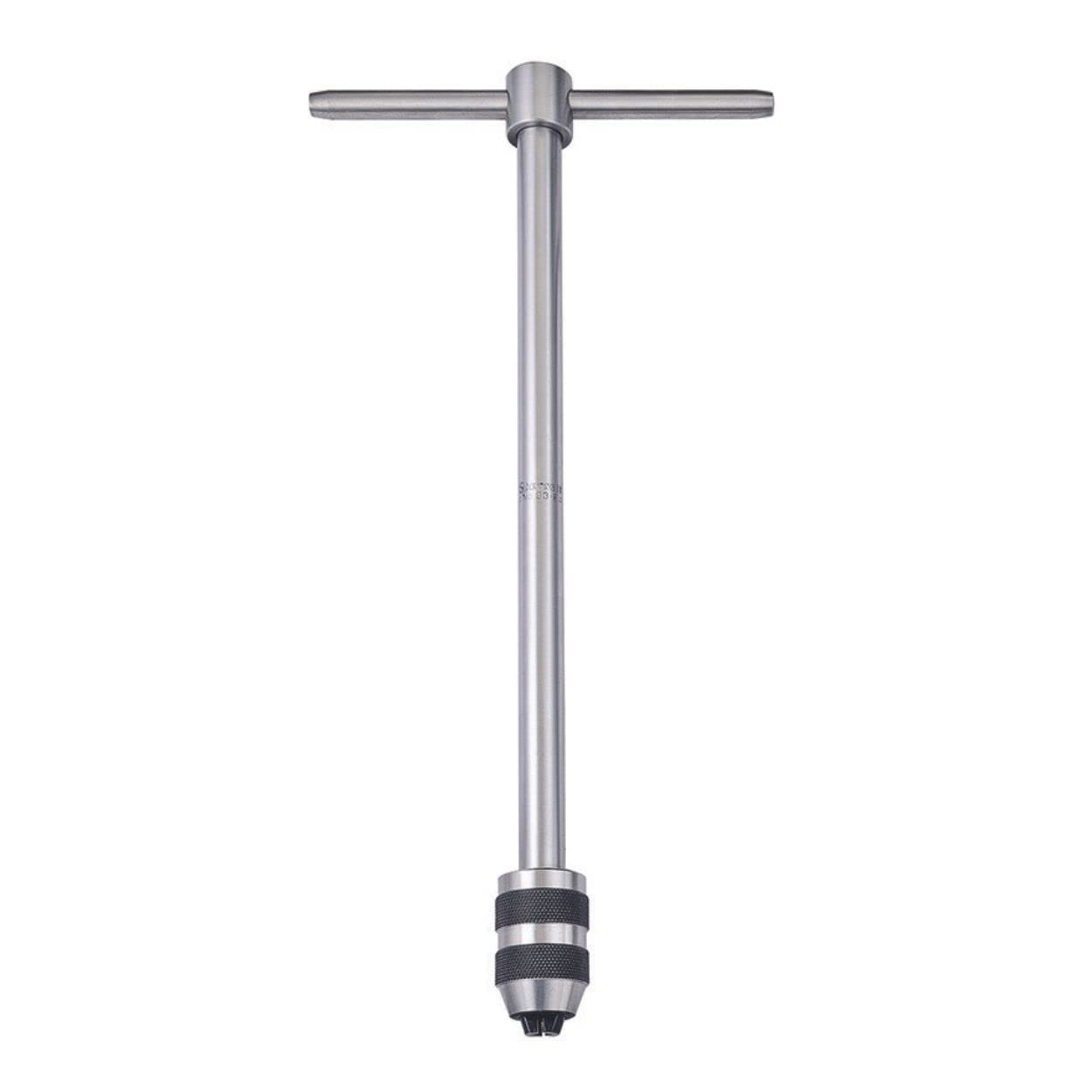 Starrett T-Handle Tap Wrench - Ideal for Holding Taps, Drills, Reamers and Small Tools - 1/4-1/2' Capacity Tap Size, 13' Body Length, 3/16-5/16' Square Shank - 93F