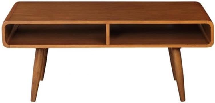 Boraam Zebra Series Halmstad Coffee Table, Rich Walnut