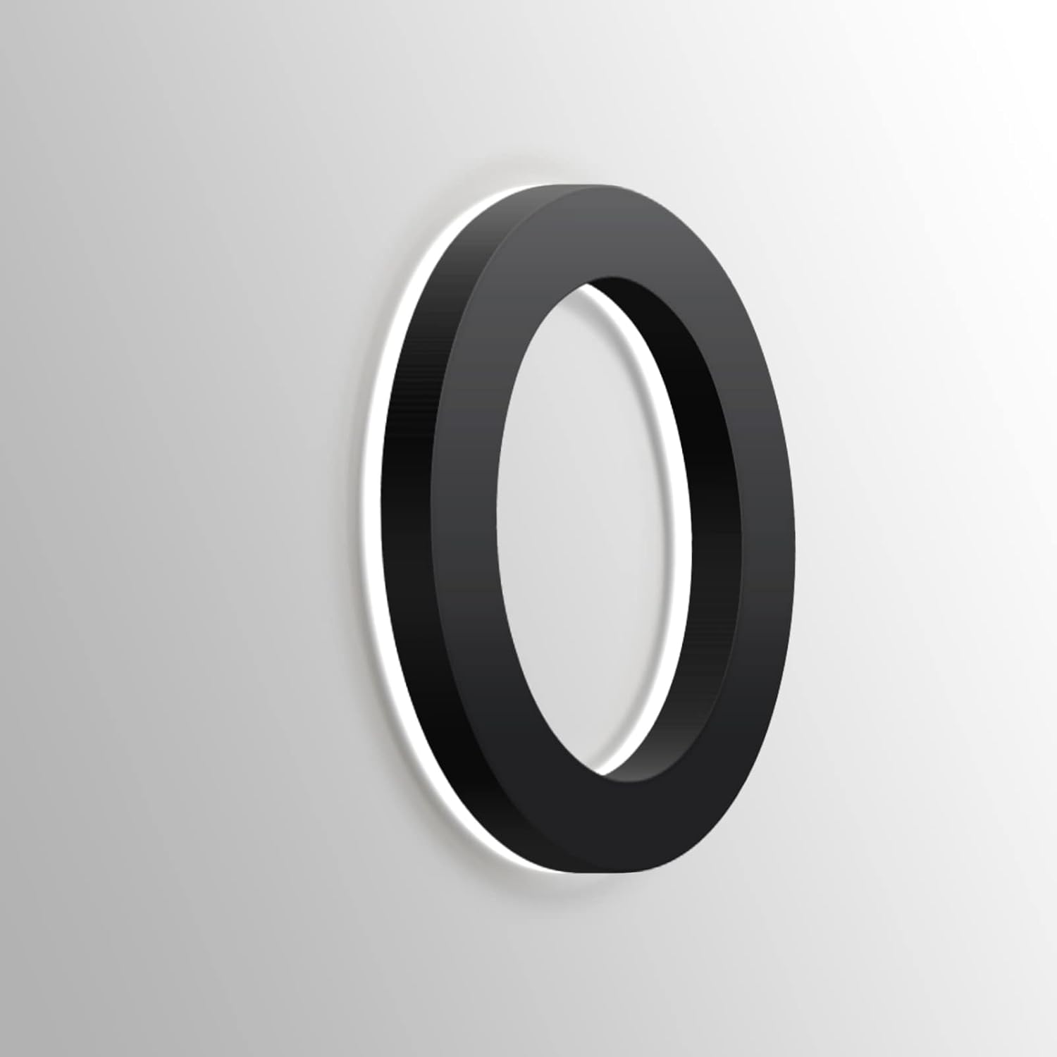 LED Address Numbers, Backlit Illuminated LED House Numbers, Black, Stainless Steel Floatig LED House Number For Outdoor, Lighted Up Address Signs, White Light,20 Inch,W
