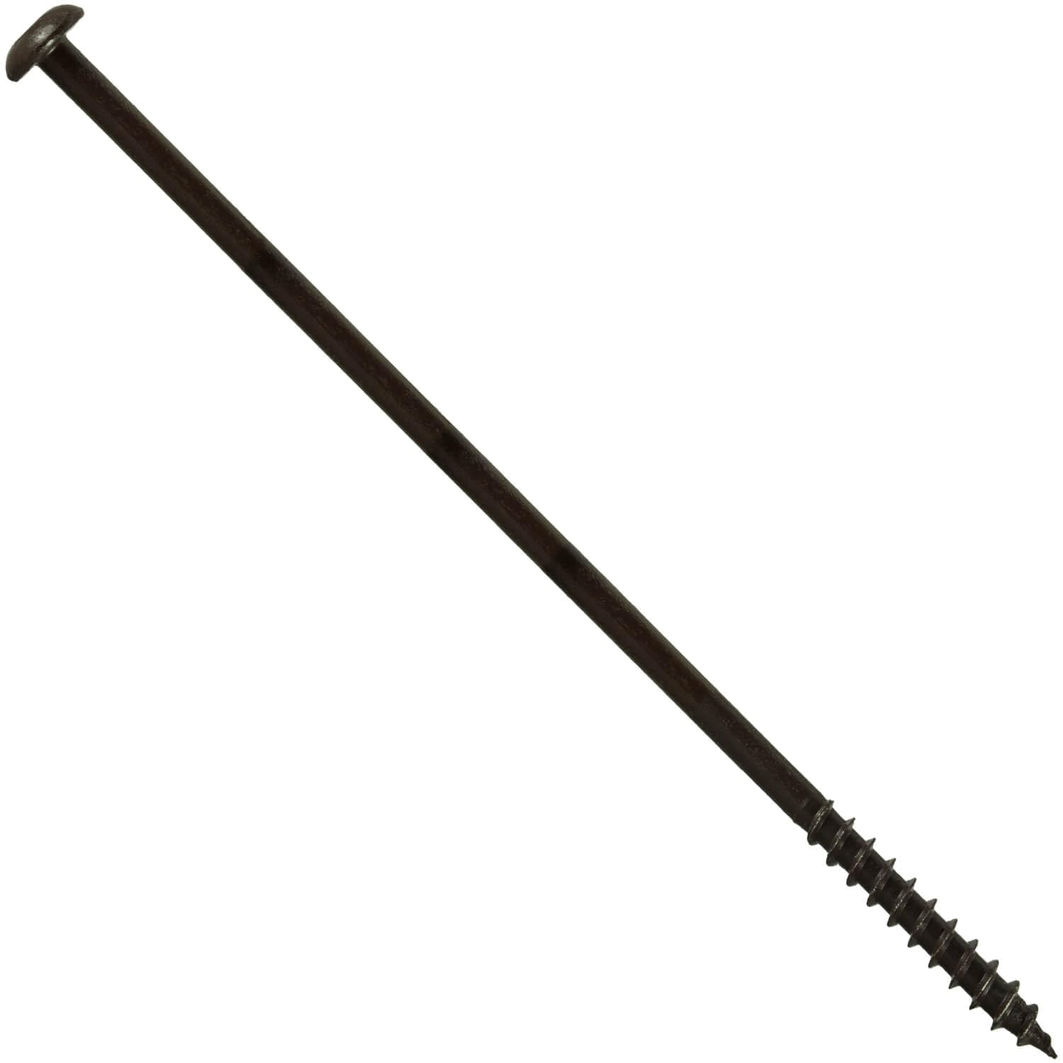 Jake Sales #14 x 7 Coated Torx/Star Drive Gutter Screws - Brown Exterior Coated Fasteners - for Fastening Gutters to Wood - Torx/Star T-30 Drive Head (Full Box - 650 Screws)
