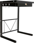 Microwave/Toaster Kitchen Small Appliances and Air Fryer Storage Racks Microwave Oven Racks Kitchen Counter Layered Drawer Racks Shelf Organizer(Black)