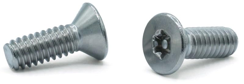 #10-24 x 3/4'' Security Machine Screws, Flat Head, Stainless Steel, Tamper Resistant Screws, Pin-in 6 Lobe, 3000 Pcs