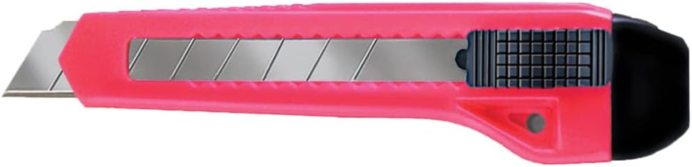 ALLWAY K7-25 Retractable 18mm Snap-Off Knife, Neon, 100 Pack