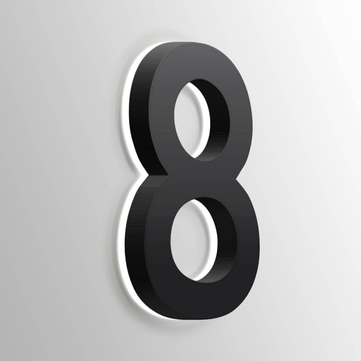 Backlit LED House Number Plaques With Light, 18 Inch Garden Numbers Lighted Address Sign Plate LED Illuminated Address Number Plaques For Outdoor,K