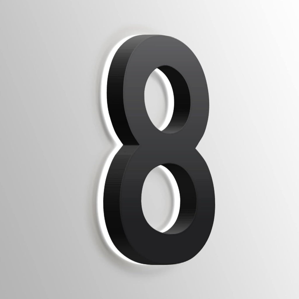 Backlit LED House Number Plaques With Light, 18 Inch Garden Numbers Lighted Address Sign Plate LED Illuminated Address Number Plaques For Outdoor,F
