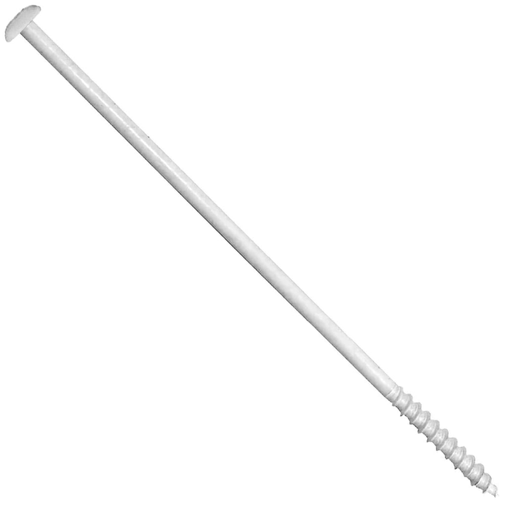 Jake Sales #14 x 7 Ceramic Coated Torx/Star Drive Gutter Screws for Fastening Gutters to Wood - T-30 Drive Head - White Exterior - 50 Count Box Case - 500 Screws