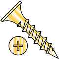 6X1 5/8 Phillips Recess Bugle Head Coarse Thread Drywall Screw Zinc Yellow (Pack Qty 5,000) BC-0626CPGY By Shorpioen