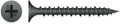 6 x 1 5/8 Phillips Bugle Hi-Low Drywall Screws Black Phosphate - Carton (5000)