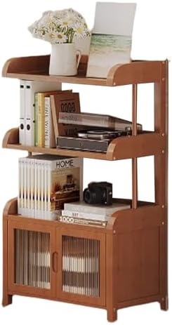 Bakers Rack Microwave Stand - Multi-Layer Storage with Magnetic Door, Double Drawer Design, 150 Catty Load Capacity, Ideal for Kitchen and Living Room