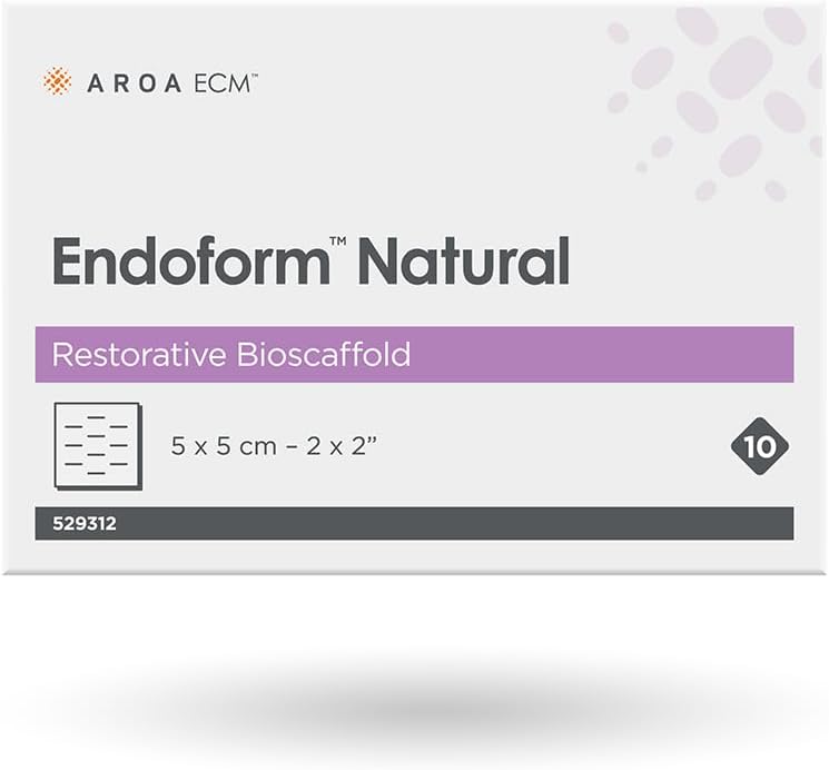 Endoform Natural Restorative Bioscaffold – Fenestrated 529312-2x2 Box of 10