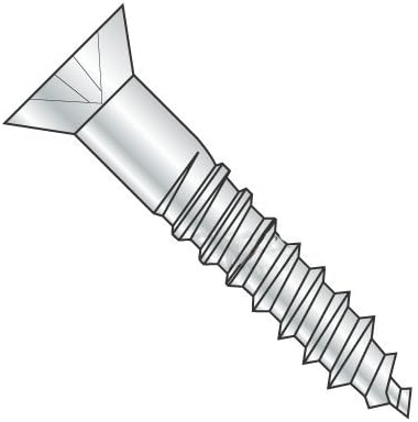 #14 x 1 1/2' Wood Screws, Flat Head, Phillips Drive, Steel, Zinc Plating (Quantity: 1250 pcs)