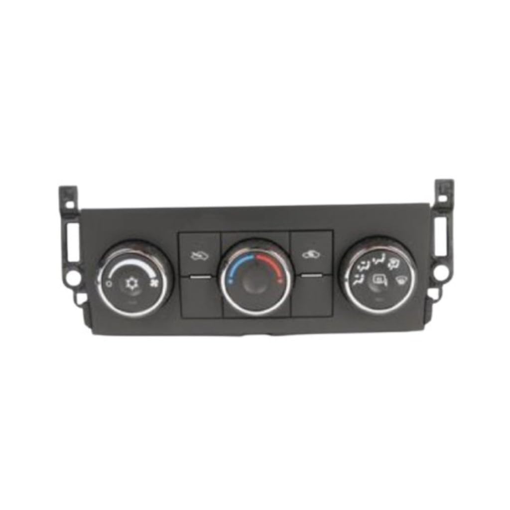 KarParts360 for Chevy Silverado 1500/2500 2010 2011 Heating and Air Conditioning Control Panel | Ebony | W/Heated Mirror Switch | Screw in Attachment | Male Terminal | 2 Connector | 36 Terminal