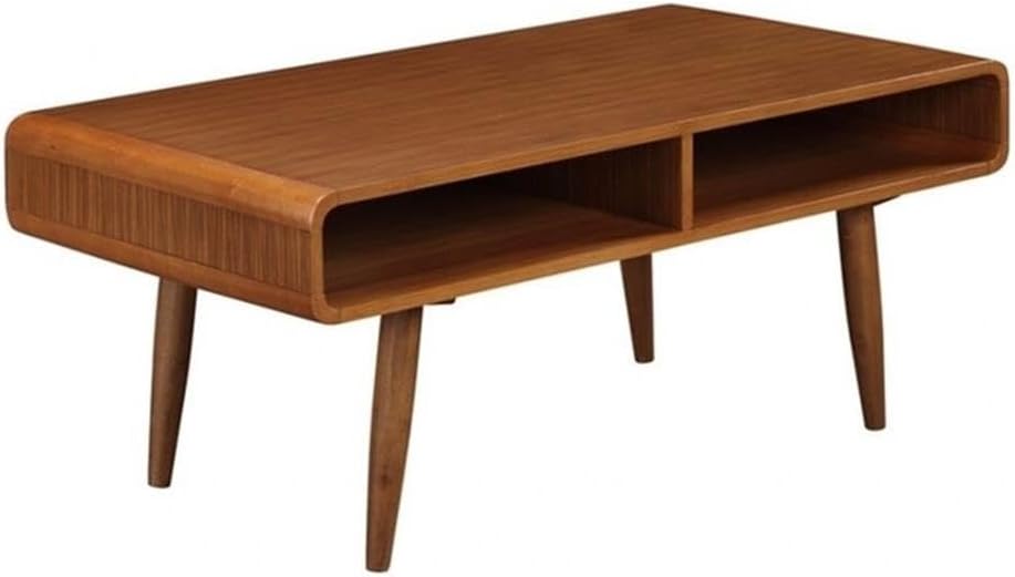Boraam Zebra Series Halmstad Coffee Table, Rich Walnut