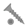 #8 x 1 1/2' Coarse Drywall Screws/Square/Bugle Head/Steel/Black Phos (Carton: 2,000 pcs)
