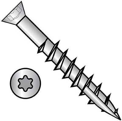7-10X1 5/8 6 Lobe Trim Head Drywall Screw Fine Thread Type 17 18 8 Stainless Steel (Pack Qty 3,000) BC-0726YTFT188 by Shorpioen