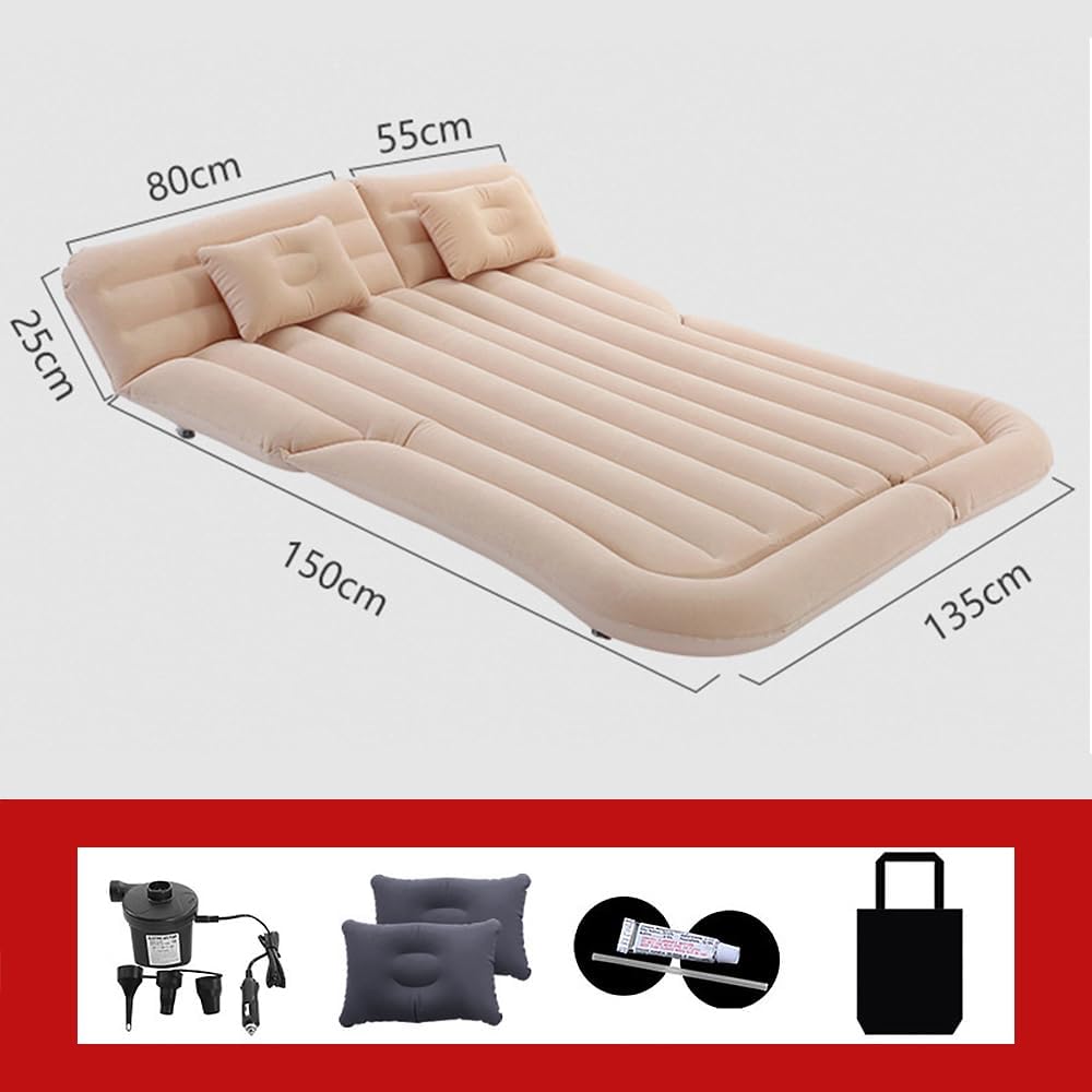 Car Inflatable Mattress for Jaguar XF Sportbrake X260 X250 Sport Brake Wagon Estate 2013-2024 Rear Trunk Air Mattress Camping Folding Air Bed Cushion Back Seat Mattresses,Grey01