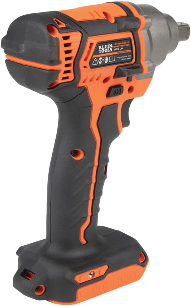 KLEIN TOOLS BAT20CW 1/2-Inch Battery-Operated Impact Wrench with Compact Design for Excellent Control in Tight Spaces (Power Tool Only)