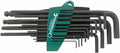 Stahlwille 96435702 10767a/13 Ball-ended Hexagon Key Wrench Set - 13 Pieces with Holder, Size Range 0.05' – 3/8', Made of Chrome Vanadium Steel, Ergonomic Design, Made in Germany