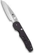 Spyderco Smock Folding Pocket Knife with 3' CPM S30V Steel Blade and Carbon Fiber/G-10 Laminate Handle - EDC Knife for Men and Women, Perfect for Hunting, Tactical, Camping - PlainEdge - C240CFP