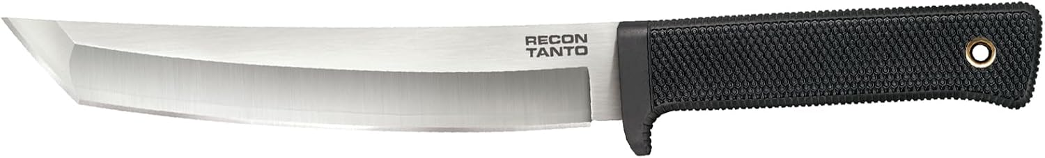 COLD STEEL Recon Tanto 7' VG-10 San Mai Razor-Sharp Blade 4.75' Kray-Ex Handle Military Tactical Fixed Blade Knife w/Secure-Ex Sheath
