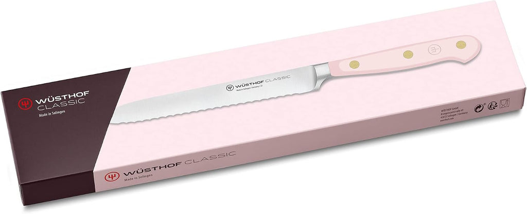 WÜSTHOF Classic Pink Himalayan Salt 5' Serrated Utility Knife