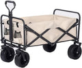 Outdoor Utility Wagon 8' Wheel Portable Camping Cart Garden Shop Sport Beach Hand Trolley Bearing 120 kg (Argento 96 * 50 * 58 cm.99)