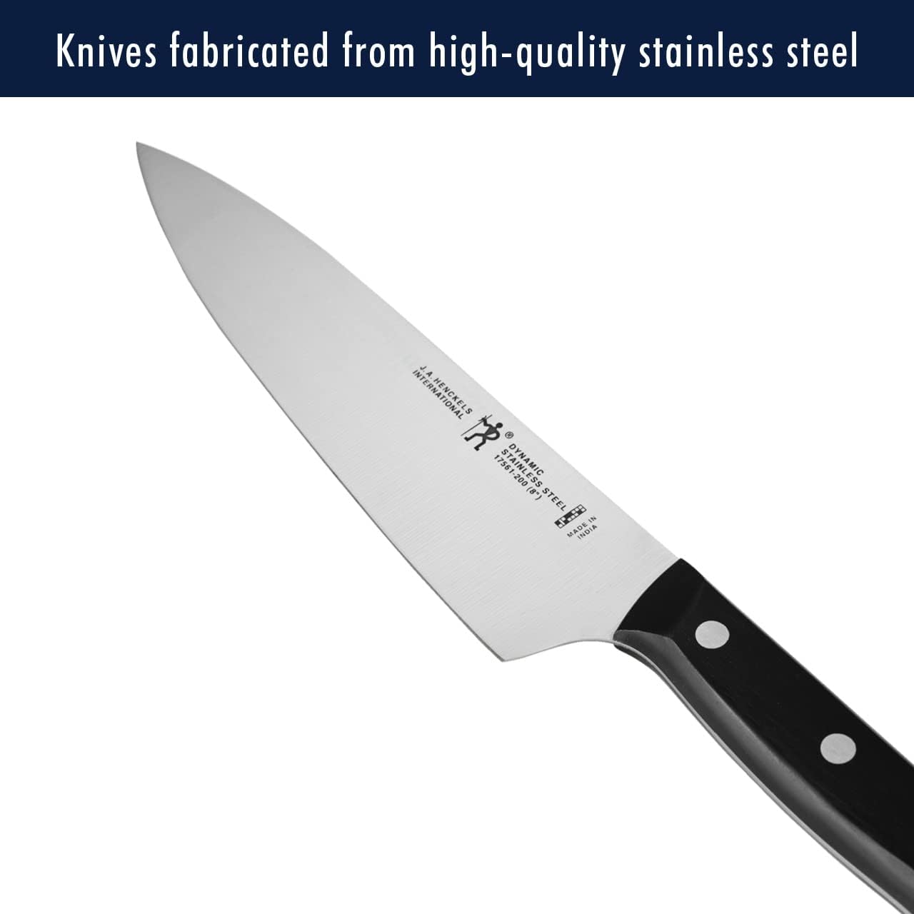 HENCKELS Dynamic Razor-Sharp 12-Piece Knife Set, Chef , Bread , Steak , German Engineered Informed by 100+ Years of Mastery