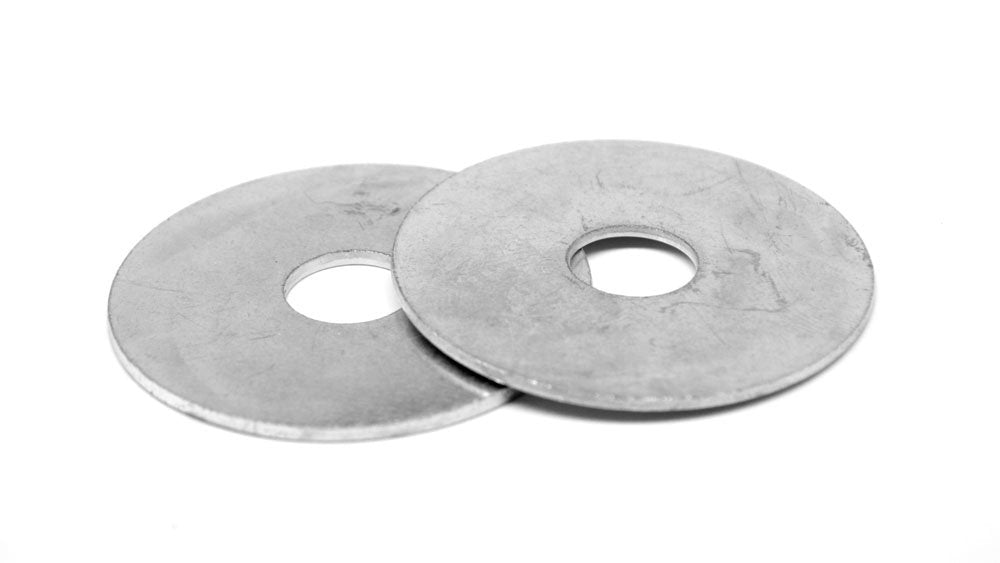 ASMC Industrial - Fender Washers - Heavy Duty Metal Washer for Screws, Automotive, Construction & HVAC Repair, Corrosion Resistant, Flat Stainless Steel 18-8 (A2) - 3/8' x 1 1/4' x 0.05, Pack of 1500