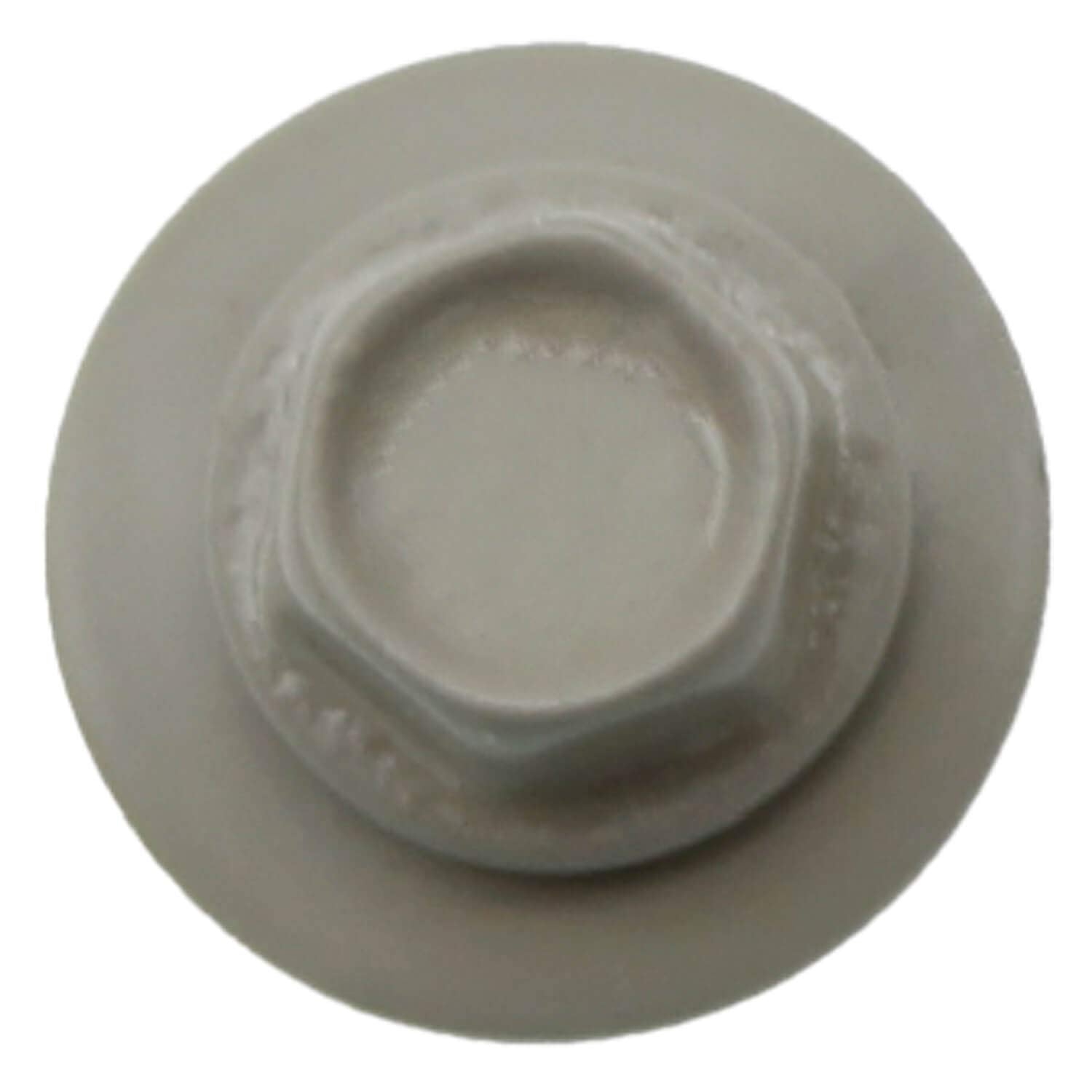 Metal ROOFING SCREWS: (1000) 10 x 1' Ash Gray Hex Head Sheet Metal Roof Screw. Self starting metal to wood siding screws. EPDM washer. Colored head